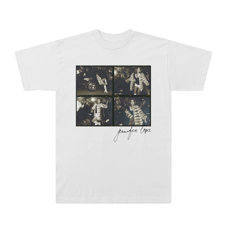 GUESS×JENNIFER LOPEZ USA限定販売Tシャツ L ホワイト GUESS ゲス SS CN GOLD TRIANGLE Tシャツ BLACK WHITE Sサイズ M